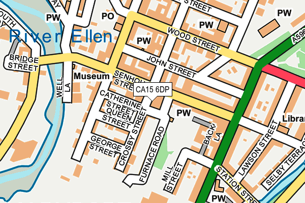 CA15 6DP map - OS OpenMap – Local (Ordnance Survey)