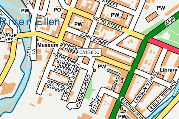 CA15 6DQ map - OS OpenMap – Local (Ordnance Survey)