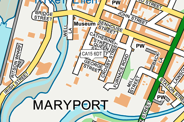 CA15 6DT map - OS OpenMap – Local (Ordnance Survey)