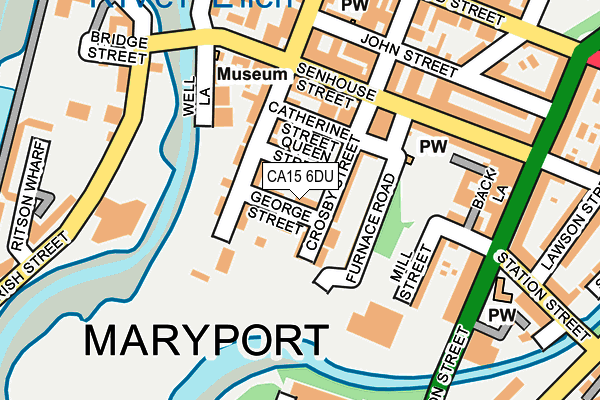 CA15 6DU map - OS OpenMap – Local (Ordnance Survey)