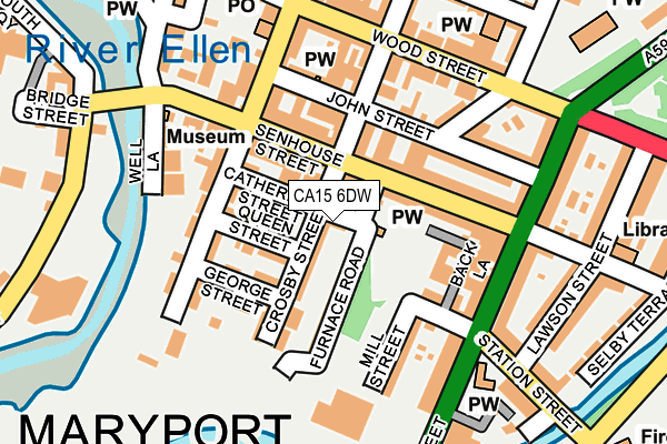 CA15 6DW map - OS OpenMap – Local (Ordnance Survey)