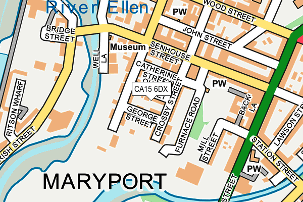 CA15 6DX map - OS OpenMap – Local (Ordnance Survey)