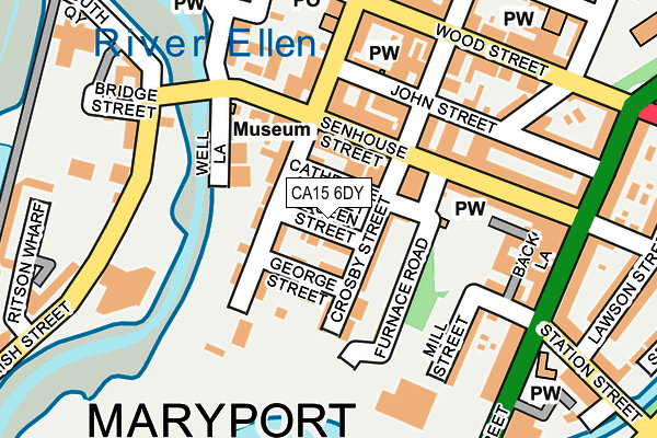 CA15 6DY map - OS OpenMap – Local (Ordnance Survey)