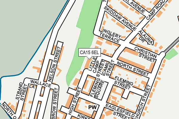 CA15 6EL map - OS OpenMap – Local (Ordnance Survey)