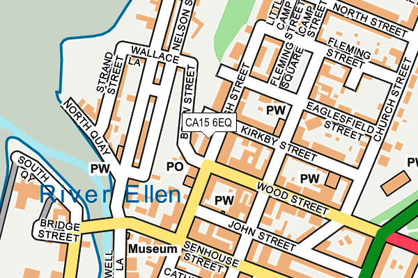 CA15 6EQ map - OS OpenMap – Local (Ordnance Survey)