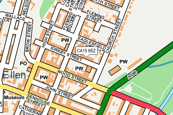 CA15 6EZ map - OS OpenMap – Local (Ordnance Survey)