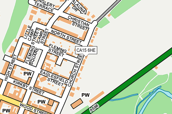 CA15 6HE map - OS OpenMap – Local (Ordnance Survey)