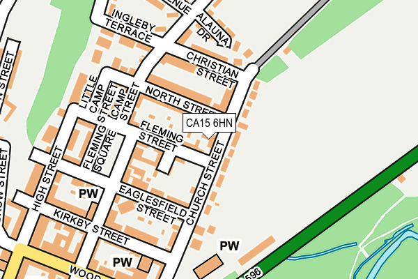 CA15 6HN map - OS OpenMap – Local (Ordnance Survey)