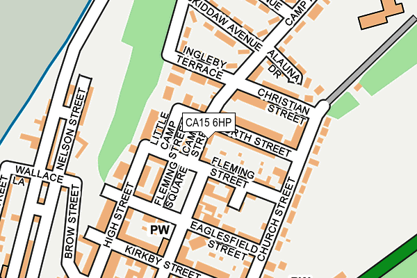 CA15 6HP map - OS OpenMap – Local (Ordnance Survey)