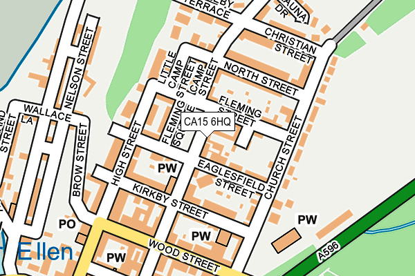 CA15 6HQ map - OS OpenMap – Local (Ordnance Survey)
