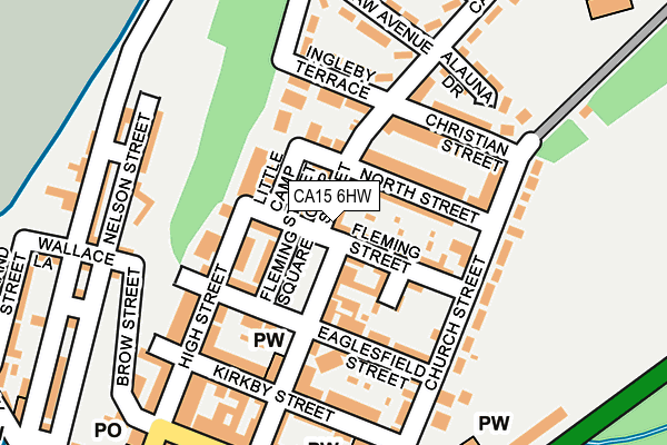 CA15 6HW map - OS OpenMap – Local (Ordnance Survey)