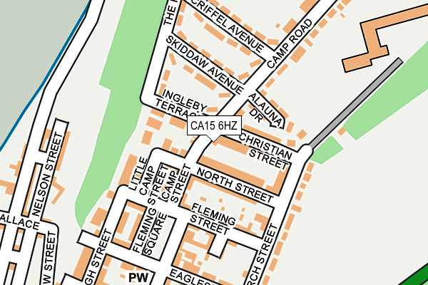 CA15 6HZ map - OS OpenMap – Local (Ordnance Survey)