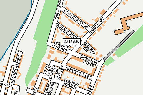 CA15 6JA map - OS OpenMap – Local (Ordnance Survey)