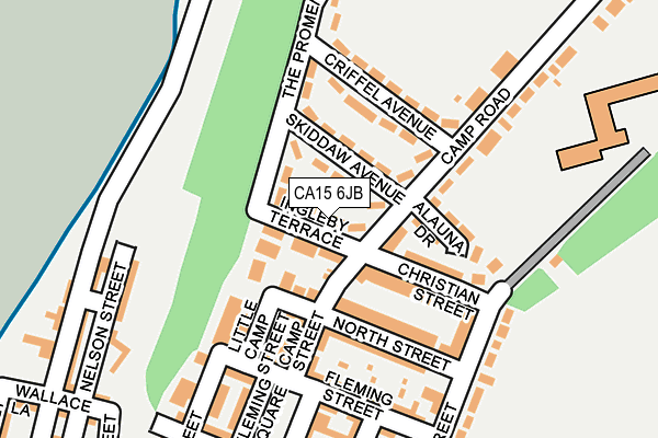 CA15 6JB map - OS OpenMap – Local (Ordnance Survey)