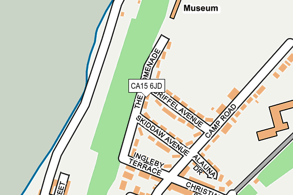 CA15 6JD map - OS OpenMap – Local (Ordnance Survey)
