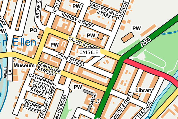 CA15 6JE map - OS OpenMap – Local (Ordnance Survey)