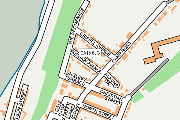 CA15 6JG map - OS OpenMap – Local (Ordnance Survey)