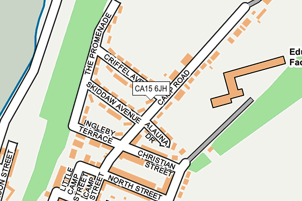 CA15 6JH map - OS OpenMap – Local (Ordnance Survey)