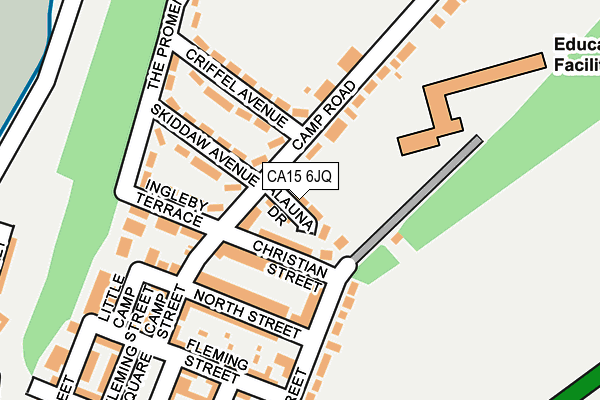 CA15 6JQ map - OS OpenMap – Local (Ordnance Survey)