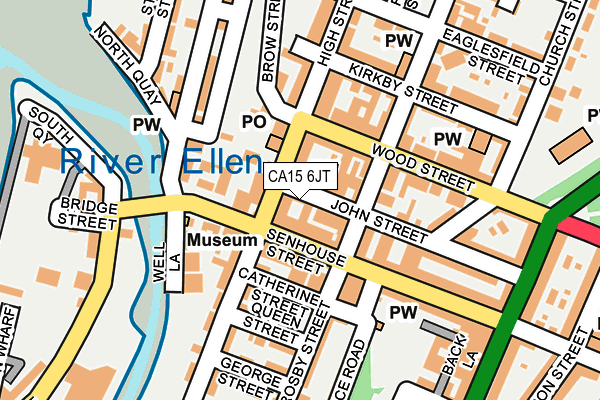 CA15 6JT map - OS OpenMap – Local (Ordnance Survey)