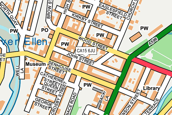 CA15 6JU map - OS OpenMap – Local (Ordnance Survey)