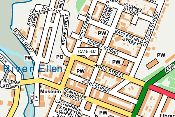 CA15 6JZ map - OS OpenMap – Local (Ordnance Survey)