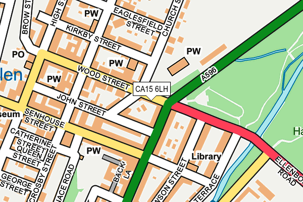 CA15 6LH map - OS OpenMap – Local (Ordnance Survey)