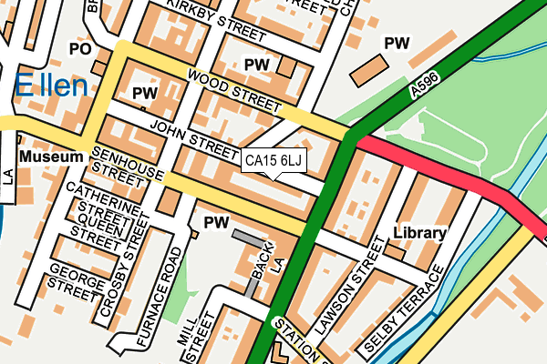 CA15 6LJ map - OS OpenMap – Local (Ordnance Survey)