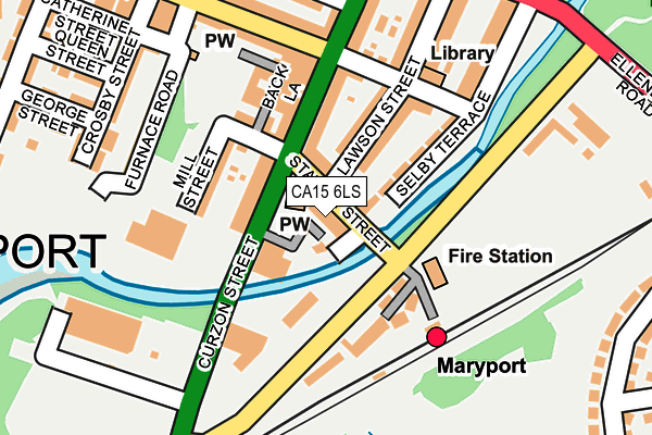 CA15 6LS map - OS OpenMap – Local (Ordnance Survey)