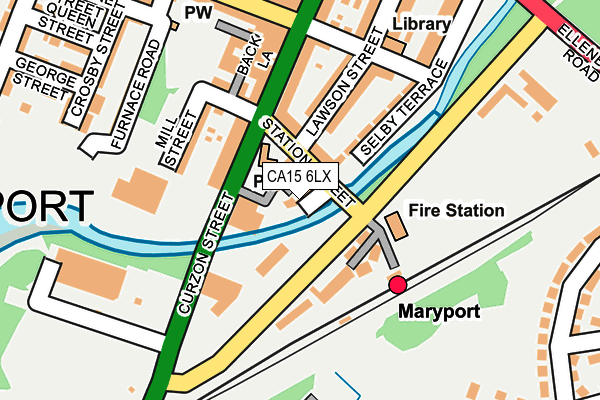 CA15 6LX map - OS OpenMap – Local (Ordnance Survey)