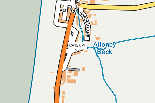 CA15 6PF map - OS OpenMap – Local (Ordnance Survey)