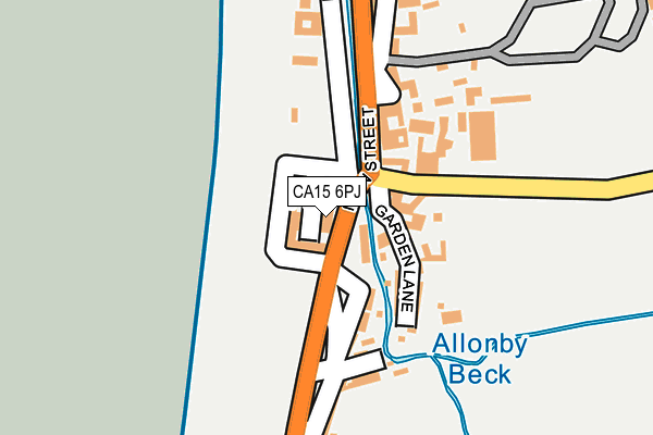 CA15 6PJ map - OS OpenMap – Local (Ordnance Survey)