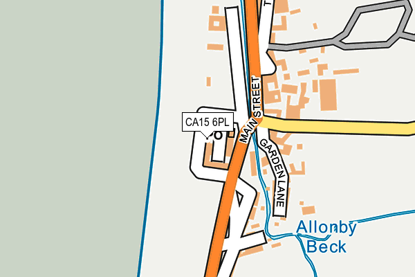 CA15 6PL map - OS OpenMap – Local (Ordnance Survey)