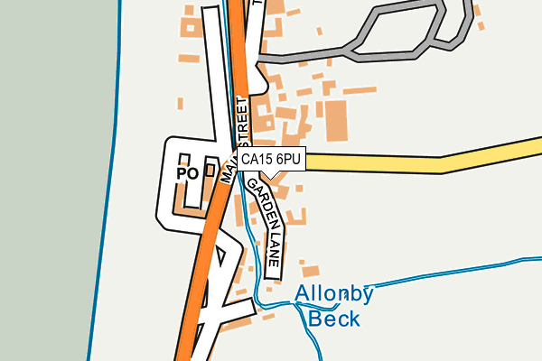 CA15 6PU map - OS OpenMap – Local (Ordnance Survey)