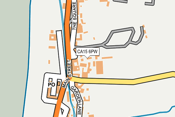 CA15 6PW map - OS OpenMap – Local (Ordnance Survey)