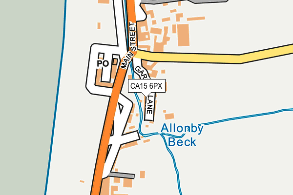 CA15 6PX map - OS OpenMap – Local (Ordnance Survey)