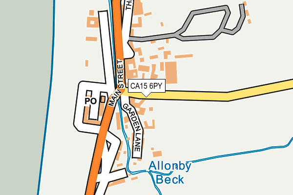 CA15 6PY map - OS OpenMap – Local (Ordnance Survey)