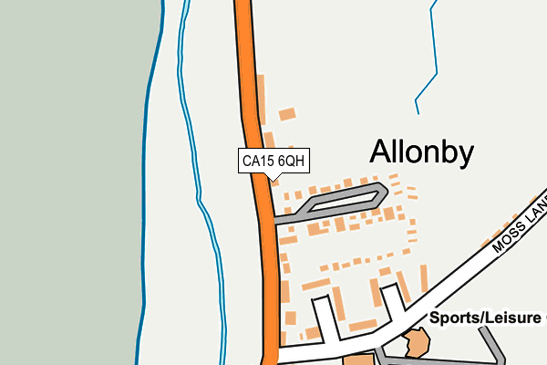 CA15 6QH map - OS OpenMap – Local (Ordnance Survey)