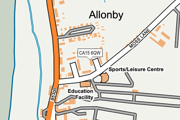 CA15 6QW map - OS OpenMap – Local (Ordnance Survey)