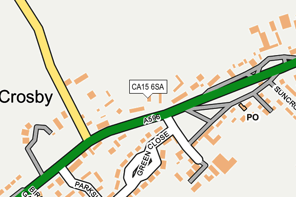 CA15 6SA map - OS OpenMap – Local (Ordnance Survey)