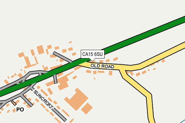 CA15 6SU map - OS OpenMap – Local (Ordnance Survey)