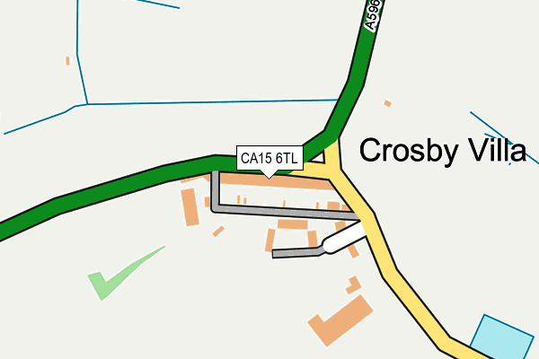 CA15 6TL map - OS OpenMap – Local (Ordnance Survey)