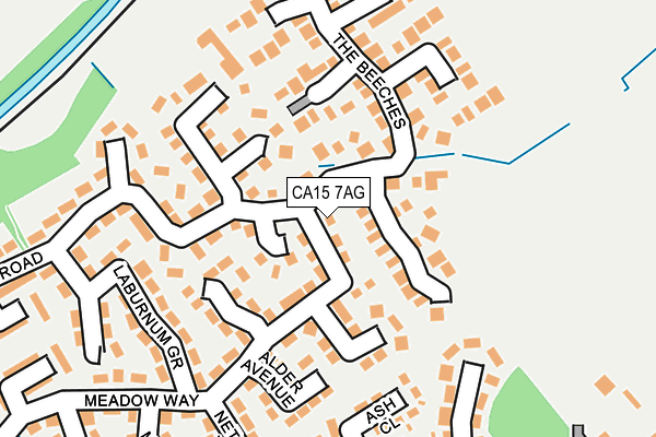 CA15 7AG map - OS OpenMap – Local (Ordnance Survey)