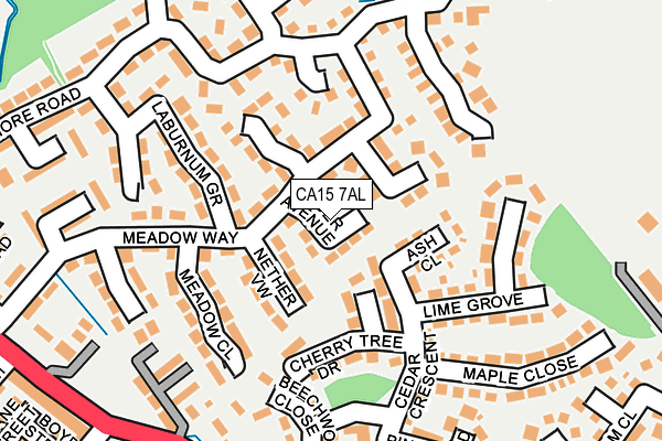 CA15 7AL map - OS OpenMap – Local (Ordnance Survey)