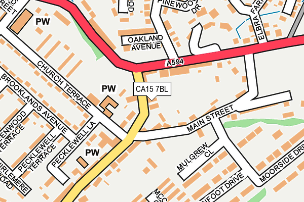 CA15 7BL map - OS OpenMap – Local (Ordnance Survey)