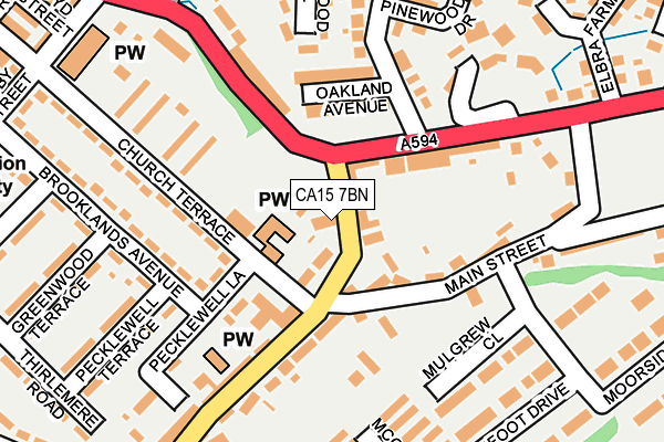 CA15 7BN map - OS OpenMap – Local (Ordnance Survey)