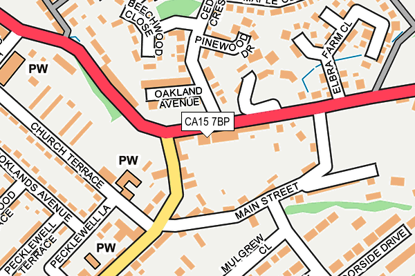 CA15 7BP map - OS OpenMap – Local (Ordnance Survey)