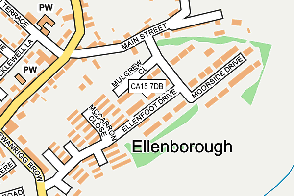 CA15 7DB map - OS OpenMap – Local (Ordnance Survey)