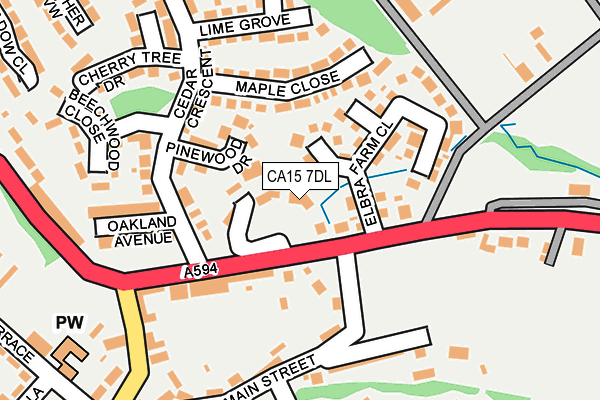 CA15 7DL map - OS OpenMap – Local (Ordnance Survey)