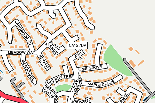 CA15 7DP map - OS OpenMap – Local (Ordnance Survey)
